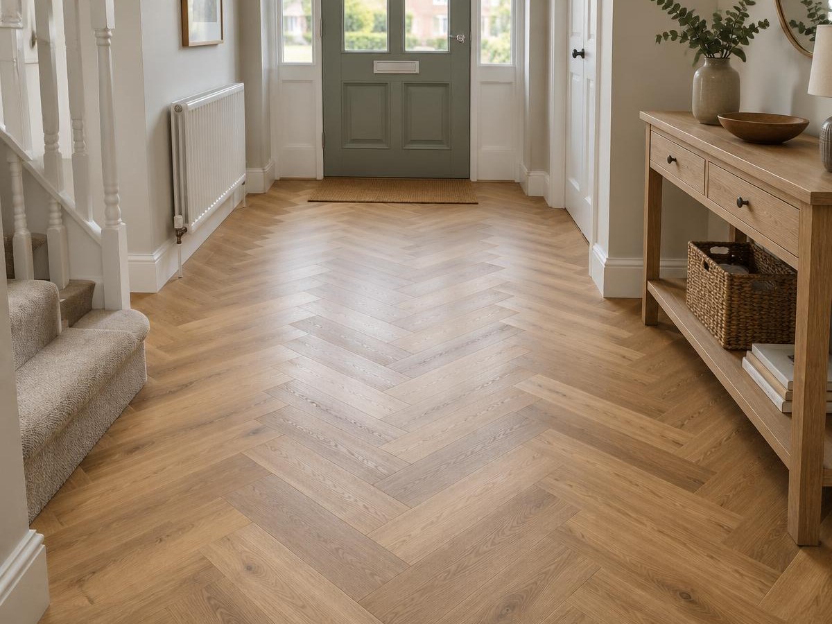 Herringbone hall & Vilamoura lounge