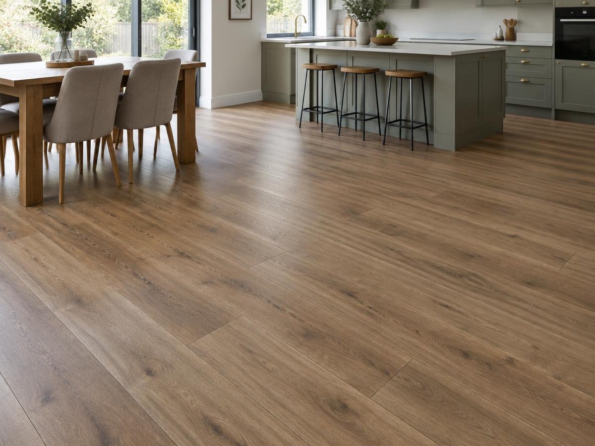 Competition-winning walnut LVT